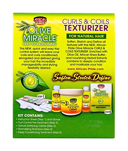 African Pride Olive Miracle Curls & Coils Formula Hair Texturizer