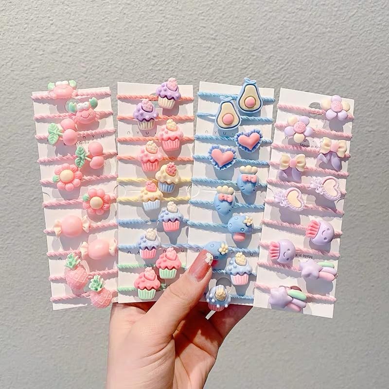 ALTALIVA 100Pcs Baby Hair Ties – Small 0.95in Multicolor Soft Cotton Elastic Bands