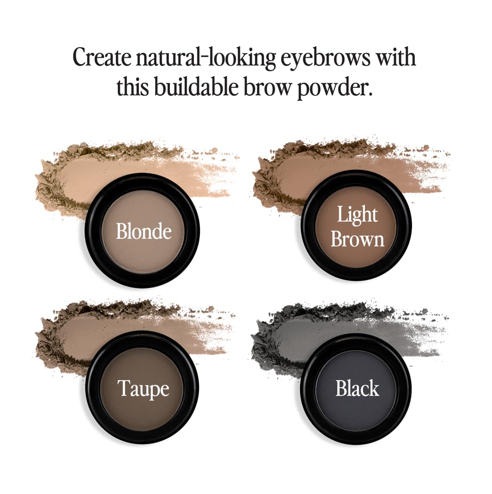 Billion Dollar Brows Eyebrow Powder for All Day Eyebrow Color and Easy Removal, Taupe - Cruelty Free