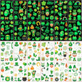 12 Sheets Glow in The Dark St Patricks Temporary Tattoos for Irish St. Patricks Day Luminous Party Shamrock Decorations Favors Goodie Bag Fillers Tattoo Stickers for Adult Q1003
