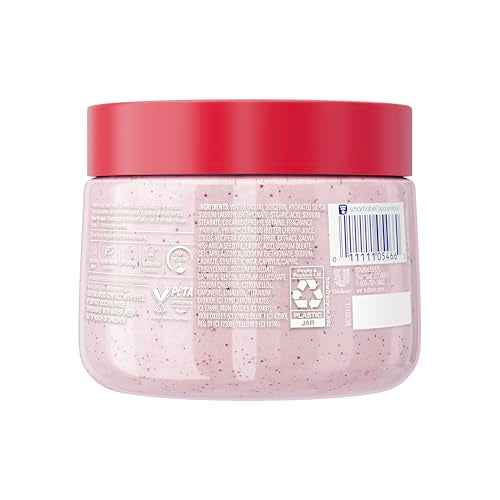 Dove Cherry & Chia Milk Body Scrub Exfoliates and Deeply Nourishes for Smooth, Radiant Skin 15 oz