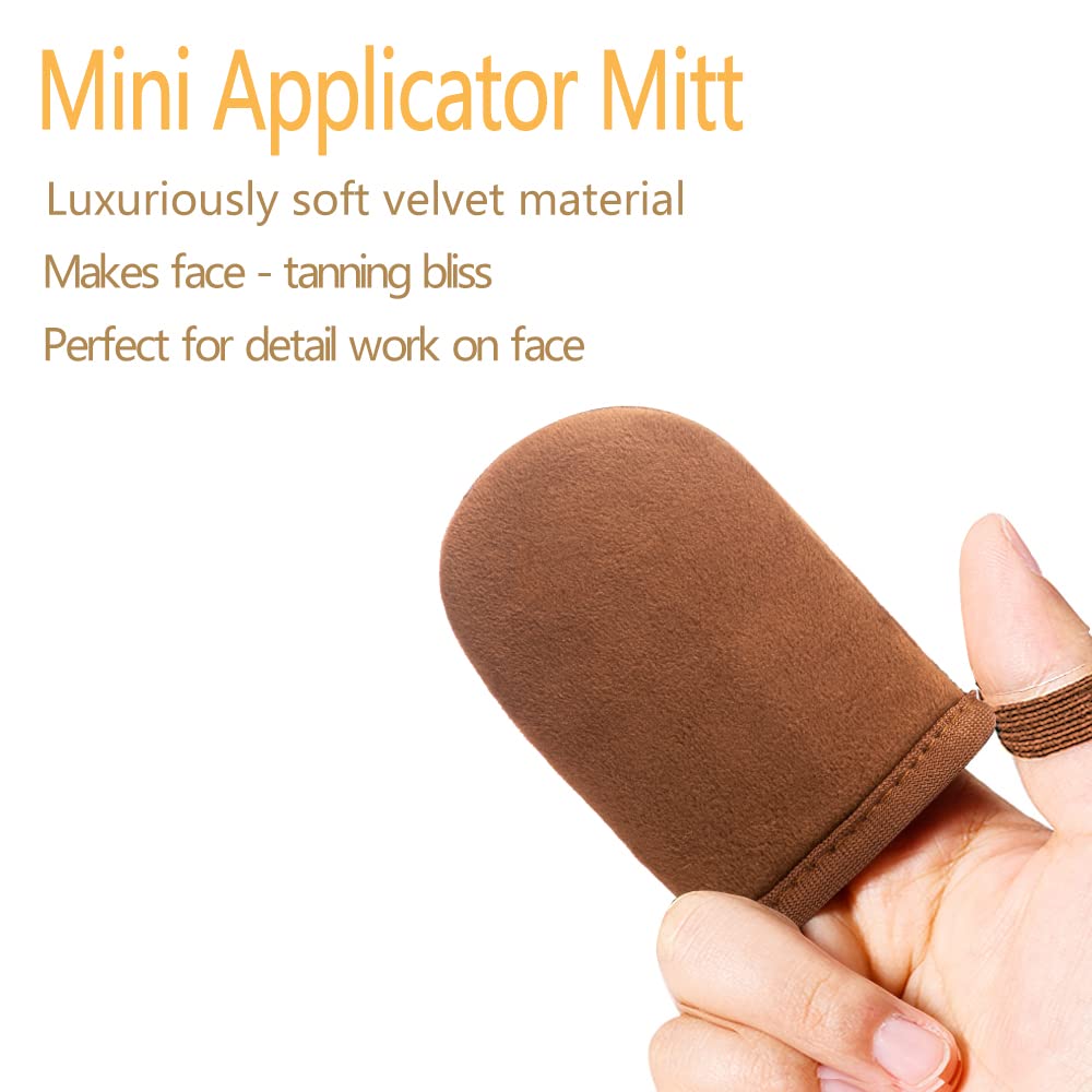 Self Tanning Mitt Applicator Kit 4 in 1- Tanning Mitts Self Tanner Mitt Applicator, Self Tanner Mit Self Tan Mitt Applicator, Self Tanning Glove for Self Tan Mit