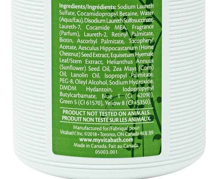 Vitabath Original Spring Green Moisturizing Bath & Shower Gel Wash Intoxicating Botanical Skin Rejuvenation, Hydrating Dry Skincare, Body Cleanser & Foaming Gelee - 10.5 oz