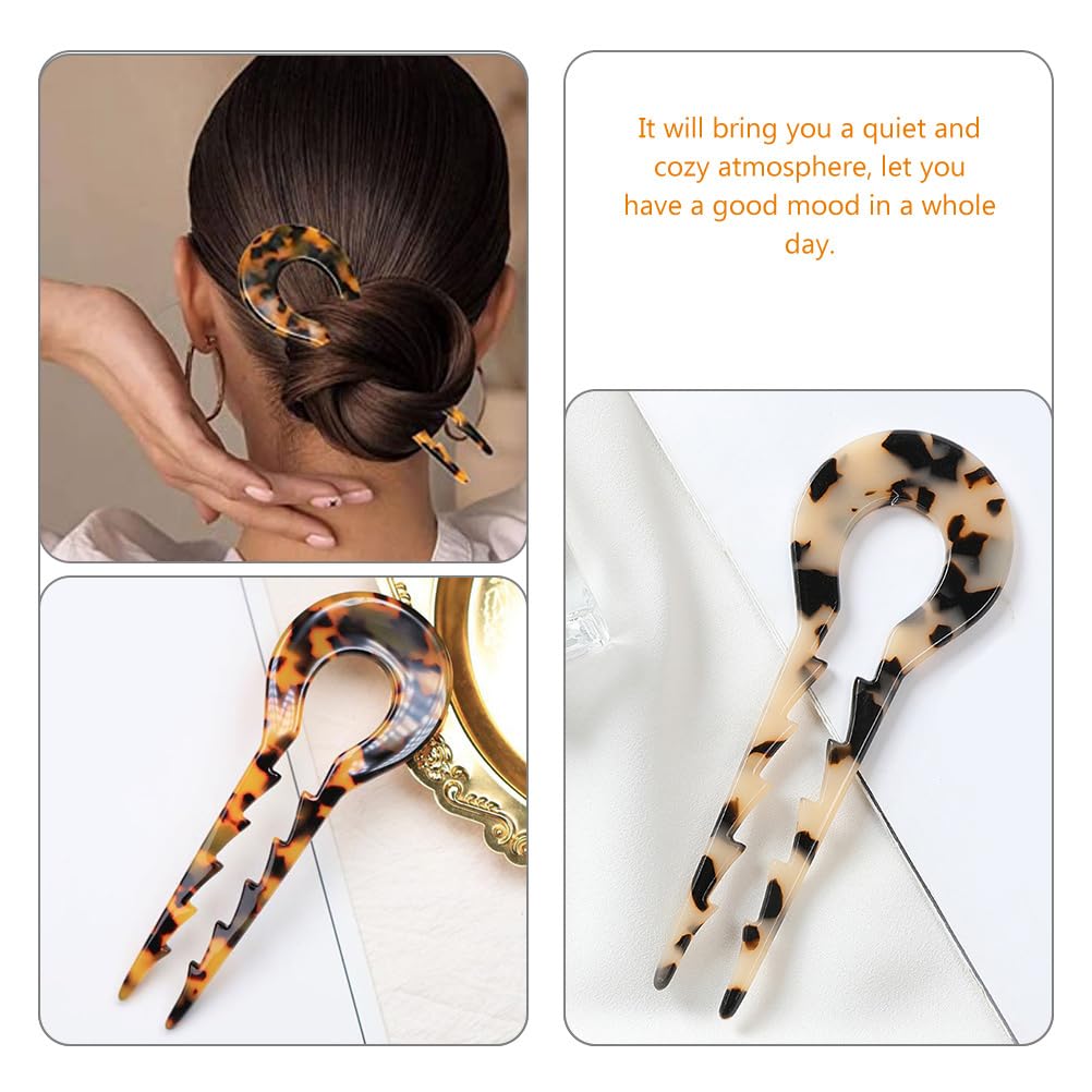 4 pcs Chinese Shape Hair Forks Skid Hairpin Ponytail Holder Women Headpiece Hair Accessories Buns