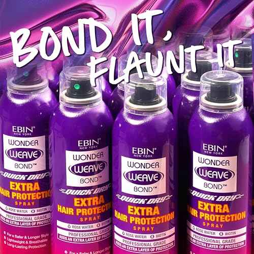 EBIN NEW YORK Wonder Weave Bond Hair Protection Spray 6.08 Fl Oz ? Lightweight Protective Barrier for Scalp and Hair ? Quick Weave Bond Glue Shield for Comfortable, Long-Lasting Style and Daily Use
