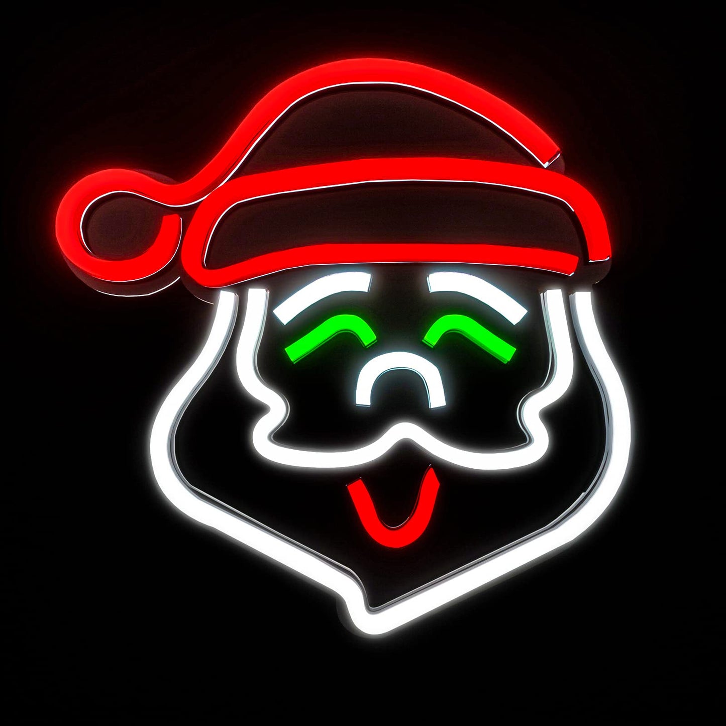 Christmas Santa Claus Neon Sign, Glowing Neon Santa Claus, Night Bright Christmas LED Sign Light, Merry Christmas neon sign Suitable for Christmas, Bedroom, Wall Art, Bars, Cafes, Shops