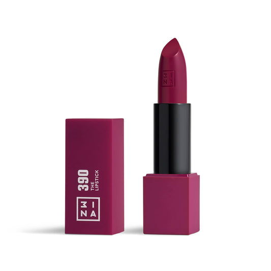 3INA The Lipstick 390 - Outstanding Shade Selection - Matte And Shiny Finishes - Highly Pigmented And Comfortable - Vegan And Cruelty Free Formula - Moisturizes The Lips - Rich Plum - 0.16 Oz