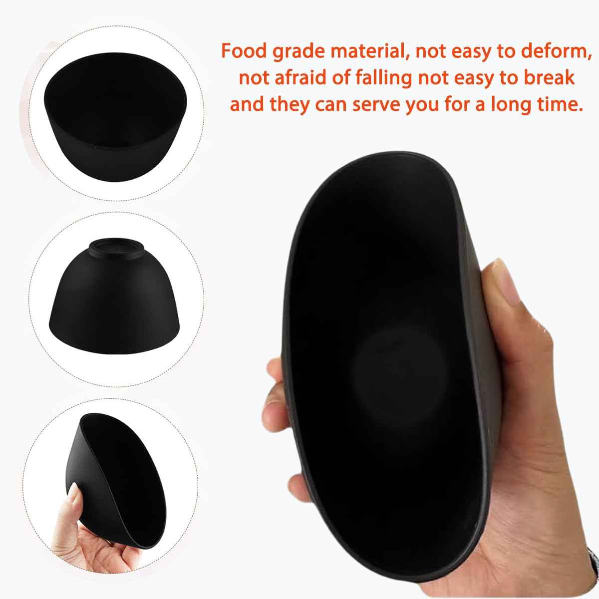 Rowcay 6 Piece Silicone Mixing Bowl Set, 3.93-Inch Microwaveable Silicone Bowls, Facial Bowls for Aestheticians, for Facial Masks, Mud Masks and Other Skin Care Products