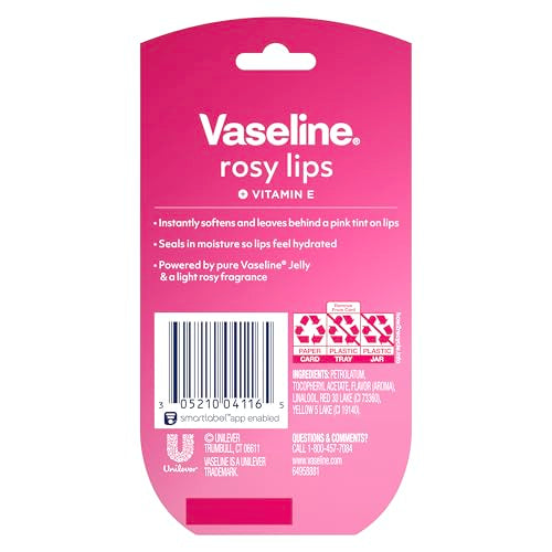 Vaseline Lip Therapy Rosy Lips Mini Tinted Lip Balm 2-Pack