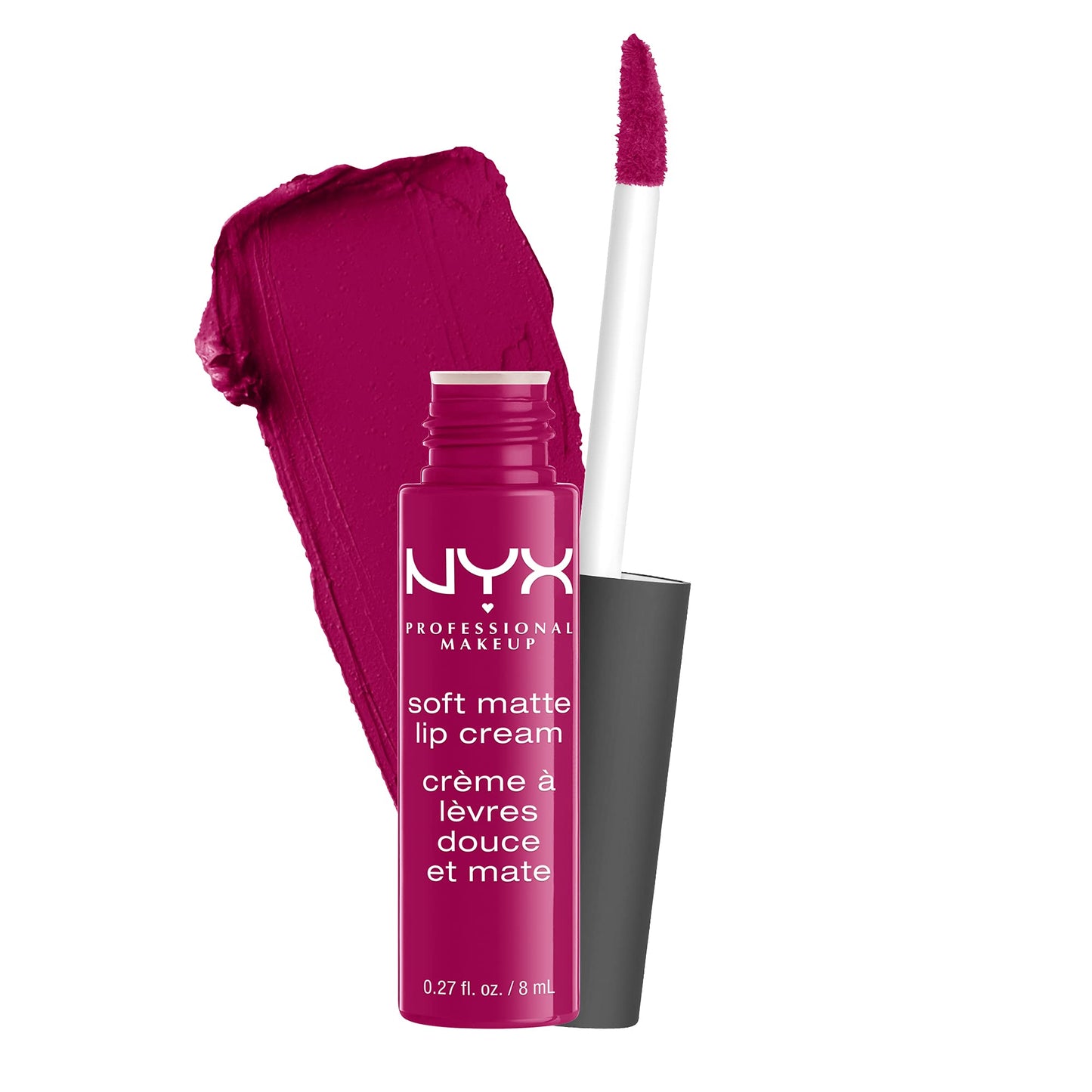 NYX PROFESSIONAL MAKEUP Soft Matte Lip Cream, Lightweight Liquid Lipstick - Madrid (Cranberry Red)