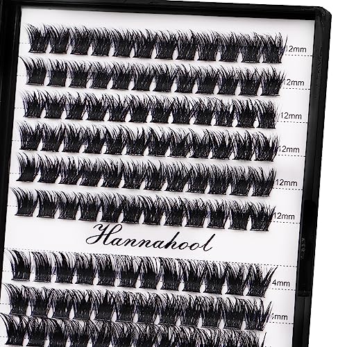 Mixed Size Cluster Eyelashes Kit - 12 Rows Individual Lash Extensions