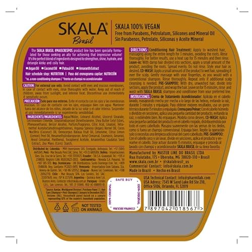 SKALA Mais Crespos Super Curly Hair Type 4ABC - Hydrate, Eliminate Frizz 2 IN 1 Conditioning Treatment Cream and Cream To Comb