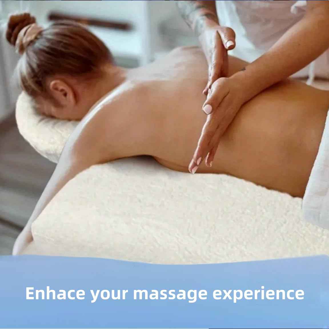 Fleece Massage Tables Cover Set 31"x72", Cozy Quilted Massage Bed Topper, Includes Pad & Face Cradle Cover, Natural, Hypoallergenic, Skin-friendly – Ideal for Spa, Physical Therapy, Home Massage