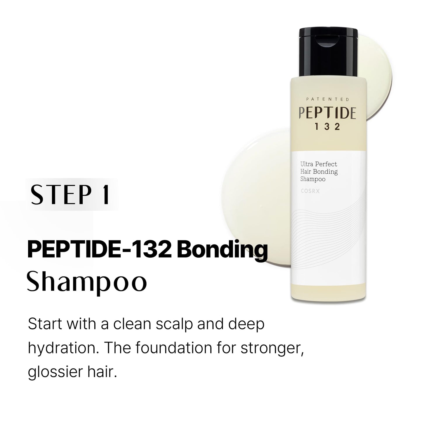 COSRX PEPTIDE 132 Hair Shampoo & Treatment Set - Bonding Shampoo + Bonding Treatment