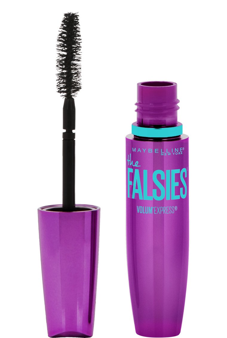 Maybelline Volum' Express The Falsies Washable Fiber Mascara, Volumizing and Separating Make Up Formula, Brownish Black, 1 Count