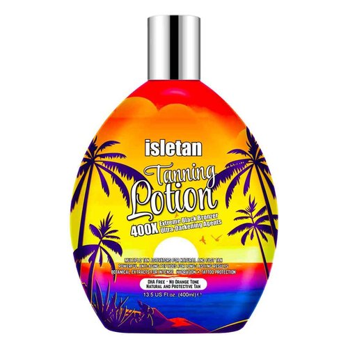 isletan Bronzing Tanning Lotion For Indoor Tanning Beds With Bronzer And Accelerator & DHA Free Formula, Indoor Tanning Bed Lotion For Outdoor Sun, Sunbed Lotion Accelerator For Tattoos, 13.5OZ