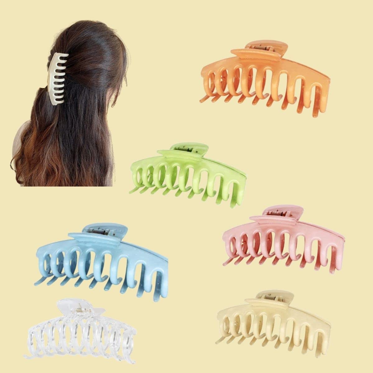 Excelis Hair Clips (4 Pack, DPGGL)