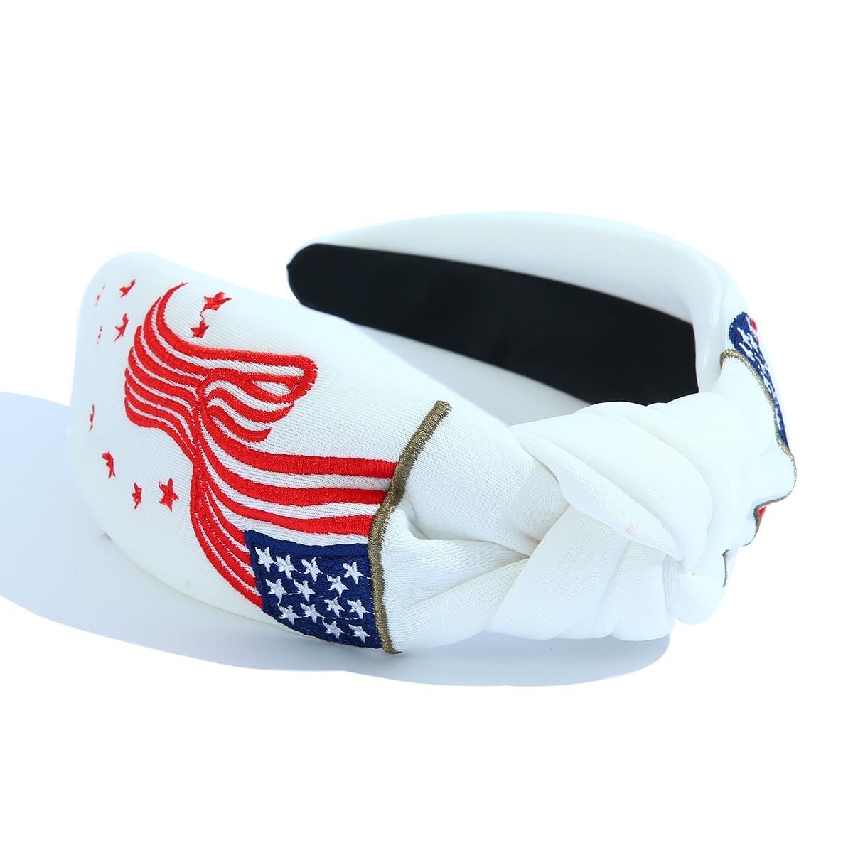 CULHEITE Red White and Blue Headband USA Flag Headband Patriotic Star Independence Day 4th of July Accessories for Women Girls