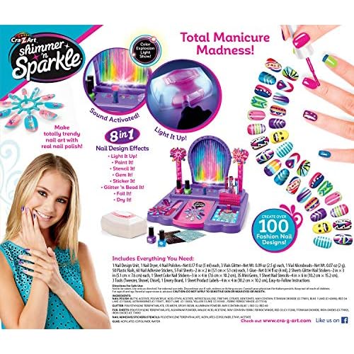 Shimmer 'n Sparkle 8-in-1 Lite-Up Designer Nail Studio