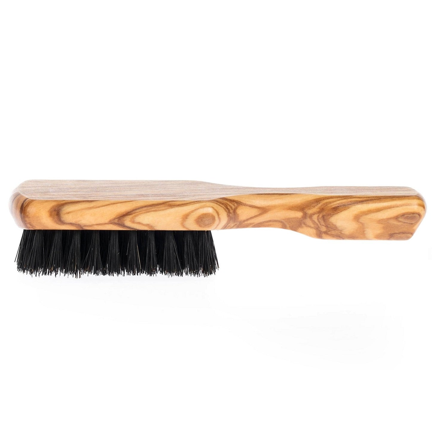 Fendrihan SMALL Men's Hairbrush Pure Boar Bristle with Real Olivewood Handle 6.75 Inches, Made in Germany