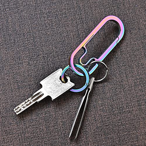 2 PCS Mini Titanium Tweezers Tool .Ultralight and Portable EDC Tweezers,Easy to Hold,And Use for Precision Splinter Removal or Holding Small Parts.