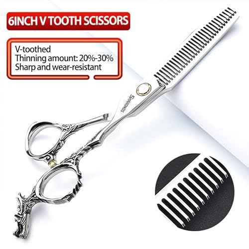 6/7/8/9 inch Professional Hair Cutting Thinning Scissors Barber Shears Hairdressing Salon Set (6-inch 2pc)