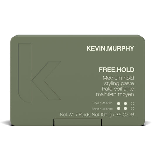 KEVIN.MURPHY FREE.HOLD - Hair Styling Paste - For All Types - Medium Hold - Hair Breakage Prevention - Styling Product - Paraben Free Hair Care - 100 g / 3.5 oz