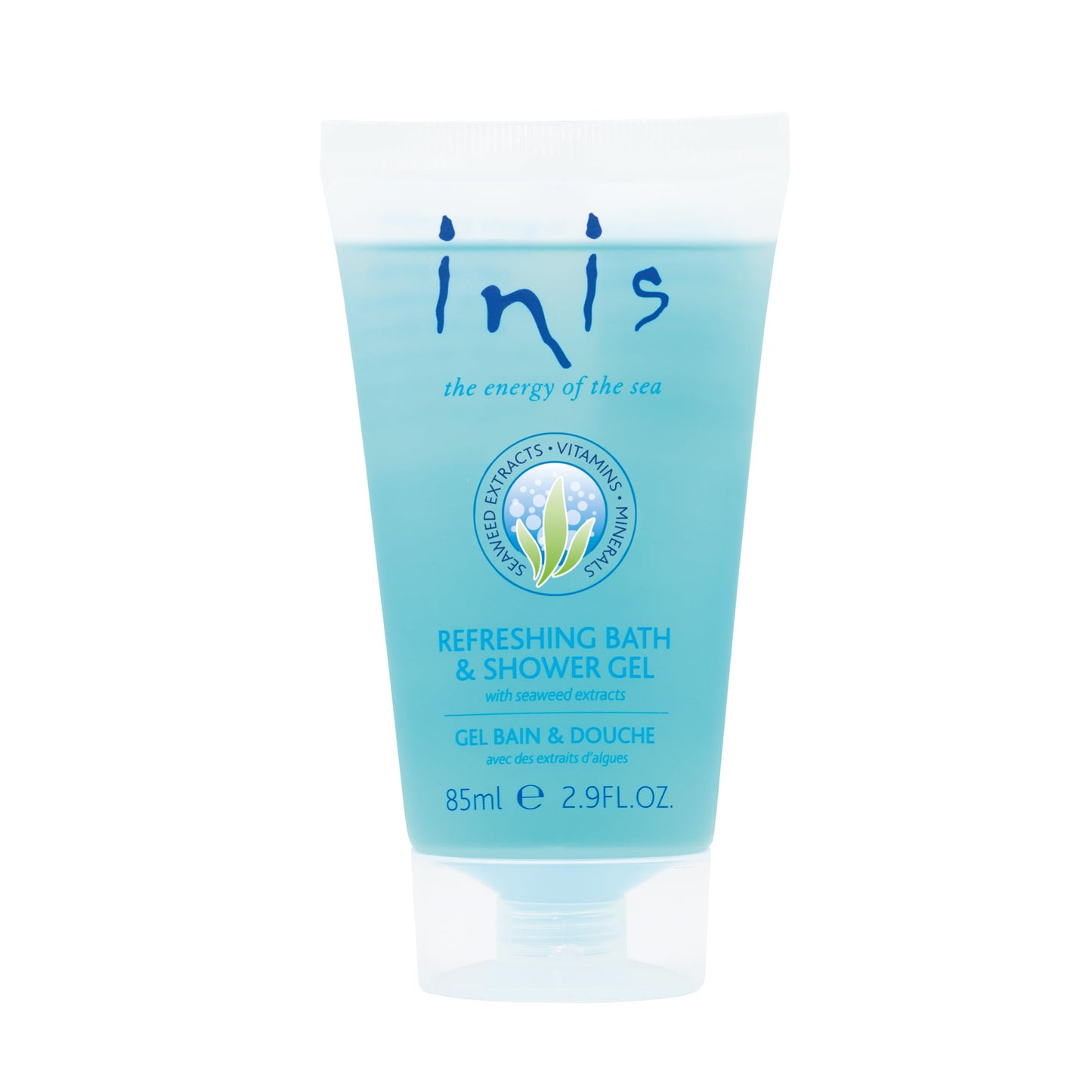 Inis the Energy of the Sea Refreshing Bath and Shower Gel, Travel Size, 2.9 Fluid Ounce