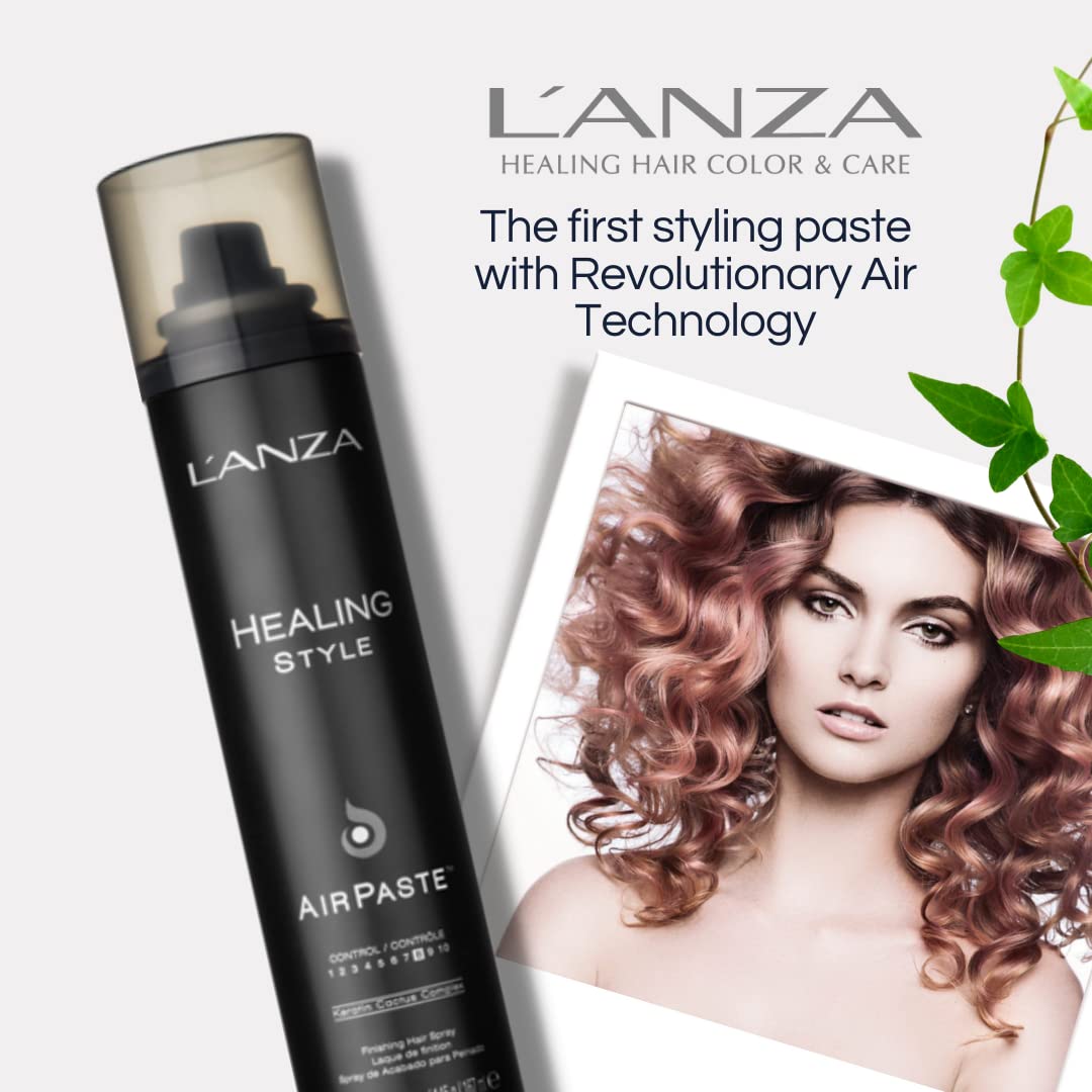 L'ANZA Healing Style Air Paste with Strong Hold Effect, Nourishes and Refreshes the Hair While Styling, With Keratin Cactus Complex for a Shiny Weight-Free Look (5.1 Fl Oz)