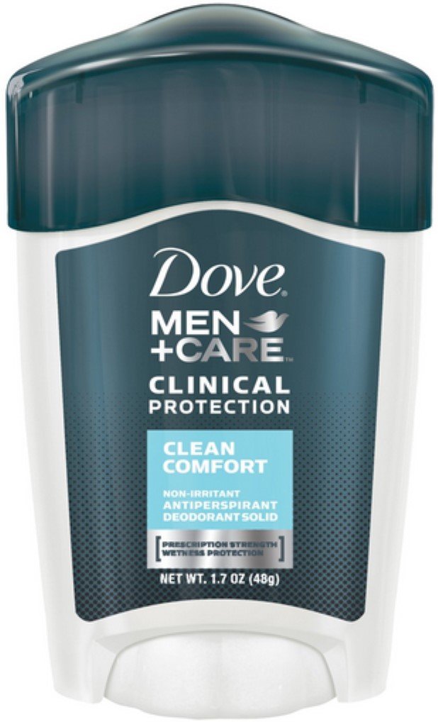 Dove Men + Care Clinical Protection Antiperspirant Deodorant Solid Clean Comfort 1.70 oz (Pack of 5)