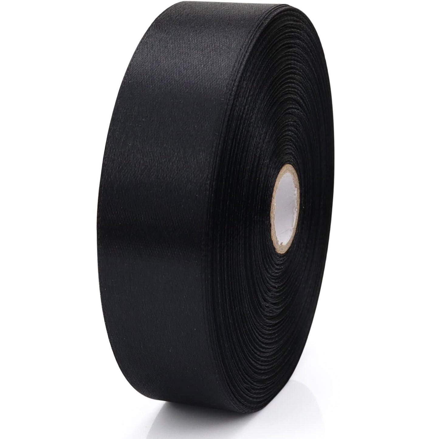 Nsilu 1 inch, Black Ribbon for Gift Wrapping 50 Yards Perfect Wedding Party Wreath Sewing DIY Hair Accessories Decoration Floral Hair Balloons Other Projects