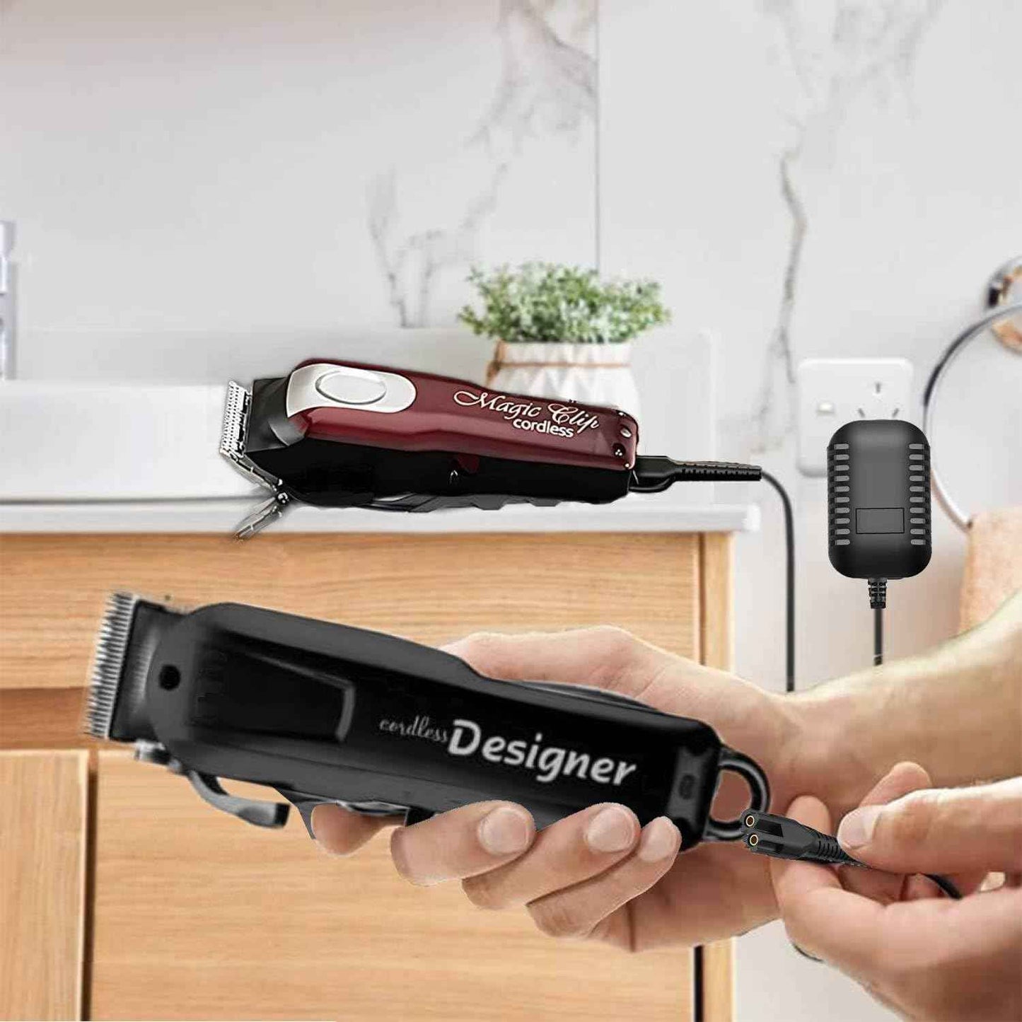 Magic Clip Cordless Charger for Wahl Clipper, 4V Hair Clippers Charger Cord Compatible with Wahl 5-Star Magic Clip Cordless Trimmer, 8164/8591/ 8148/8504, 1919 100 Year Hair Clipper