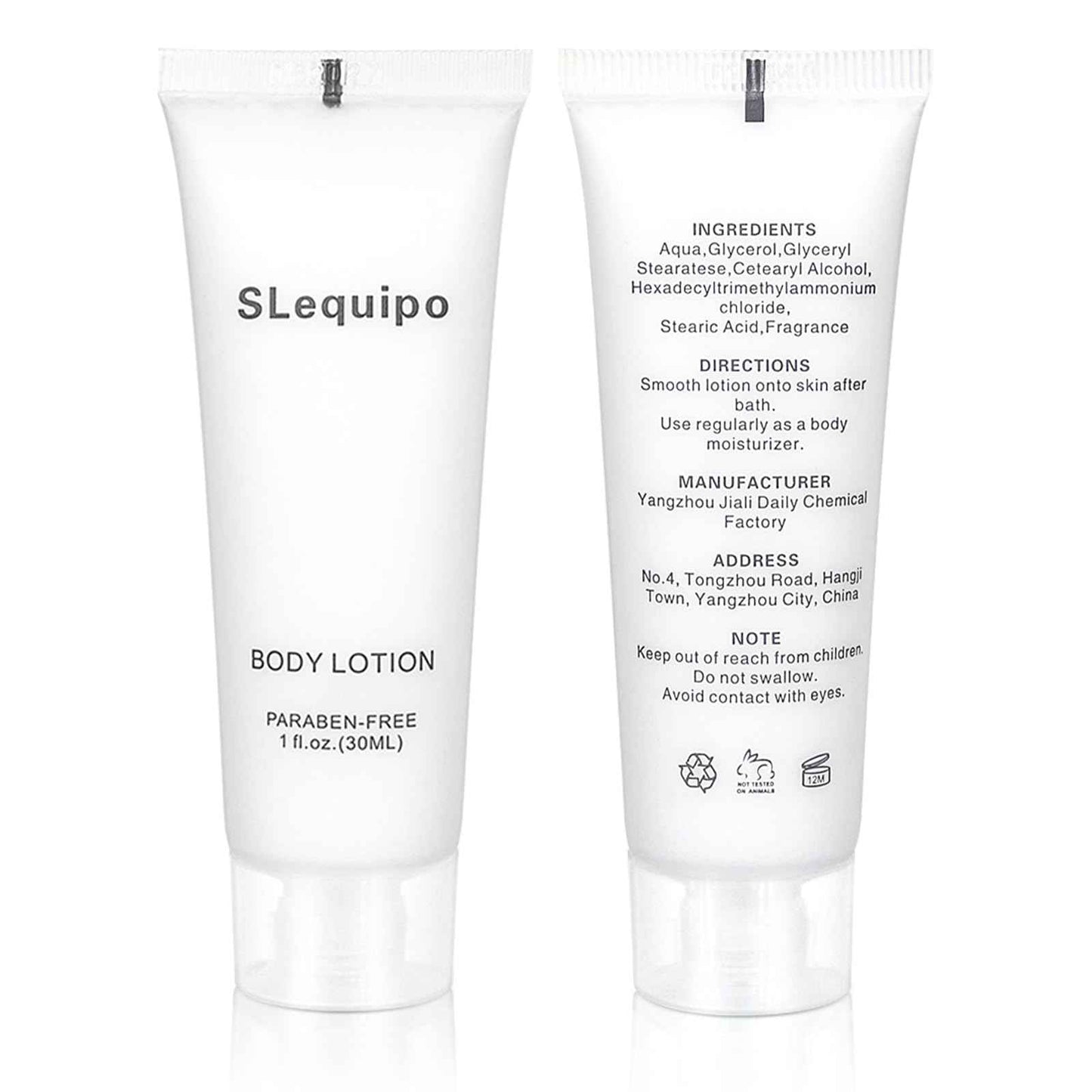 Travel Size Body Lotion Bulk (1 fl oz, 50 Pack), Refreshing Hotel Body Lotion, Mini and Small Size Body Lotion, Guest Hotel Toiletries in Bulk - Mini Body Lotion, Clear Container