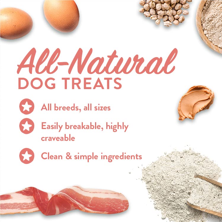 Portland Pet Food Company Bacon Healthy Dog Treats Multipack - Grain-Free, Human-Grade, Bacon Treats for Dogs - All Natural Dog Training Treats & Biscuits Made in The USA Only 3-Pack (5 oz)