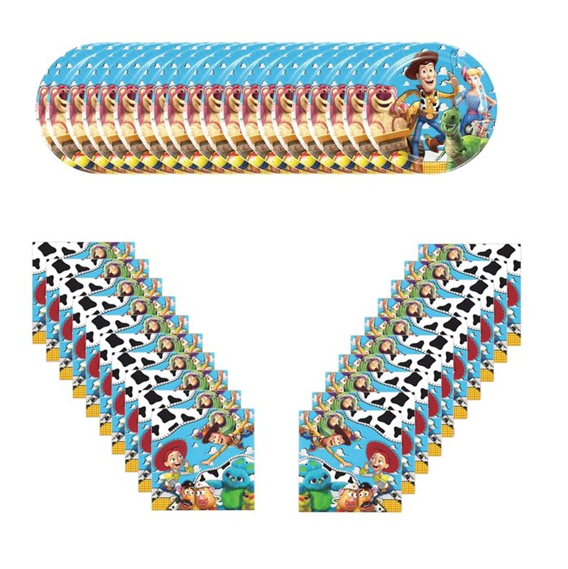 20 Plates, 20 Napkins & Tablecloth Birthday Party Set