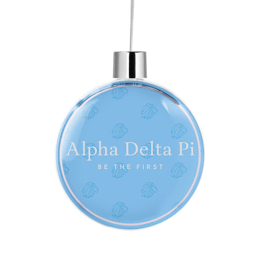 Alpha Delta Pi Round Flat Christmas Tree Ornament Decoration for Tree Party Home Holiday Decor (Alpha Delta Pi # 6)