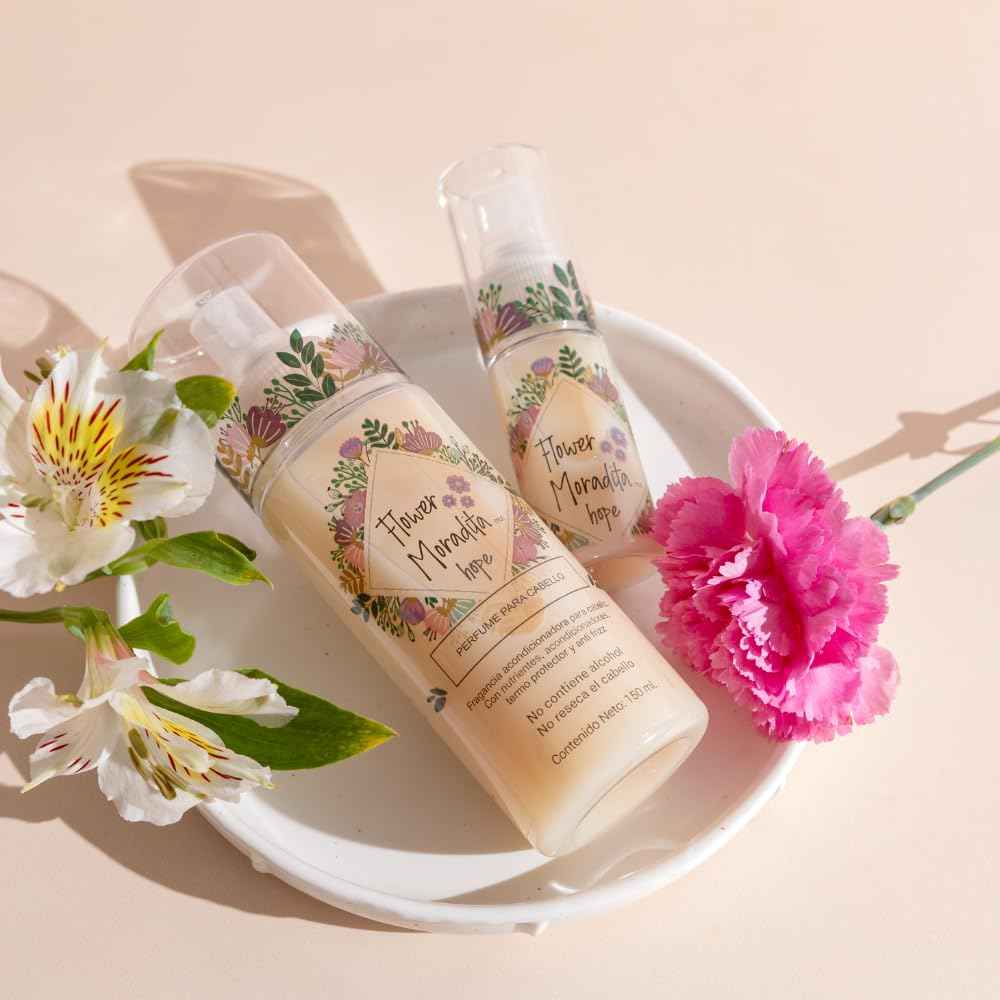 Flower Moradita Hair Perfume & Body Spray Fragrance for Women Joy Kit - Fresh/Fruity 5oz | Alcohol-Free, Paraben-Free, Sulfate-Free | Includes Silk Infusion 1oz