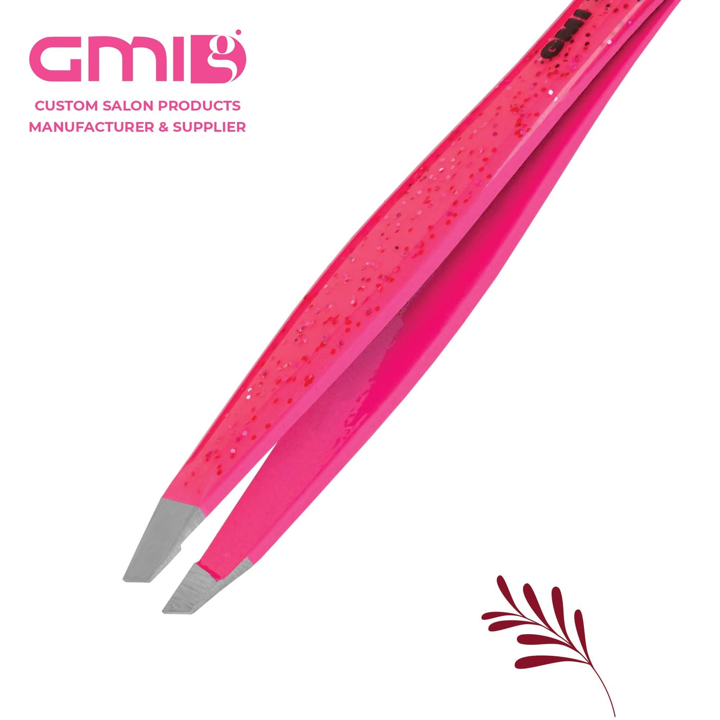 Eyebrow Tweezers - 1 Pc Professional Stainless Steel Tweezer for Facial Hair Removal- Eyebrow Tweezers for Women and Men - Professional eye brow twizzers and trimmer. (Pink)