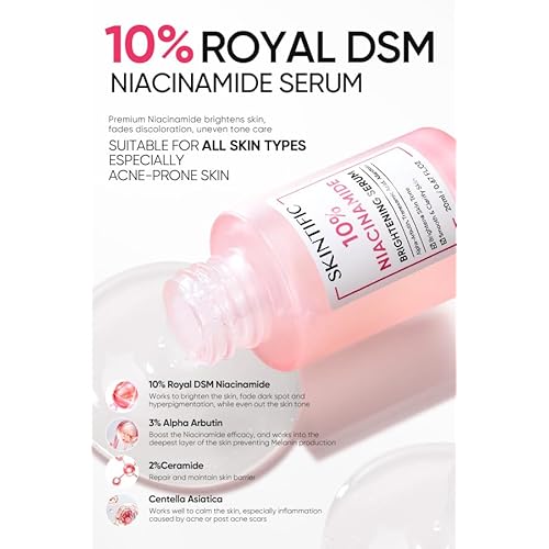 10% Niacinamide Serum with Alpha Arbutin, Ceramide & Centella Asiatica ? Brightens Skin, Maintains Skin Barrier