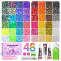 Redtwo 45,000 Pc Flatback Rhinestones Kit with Glue & Tools
