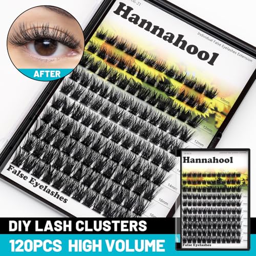 Large Pack,DIY Eye Lashes Extensions 120pcs Wide Stem Cluster Eyelashes Mixed 10-12-14-16mm/14-16-18mm/12-14-16mm Individual False Eyelashes Dramatic Look (mixed 10-12-14-16mm)