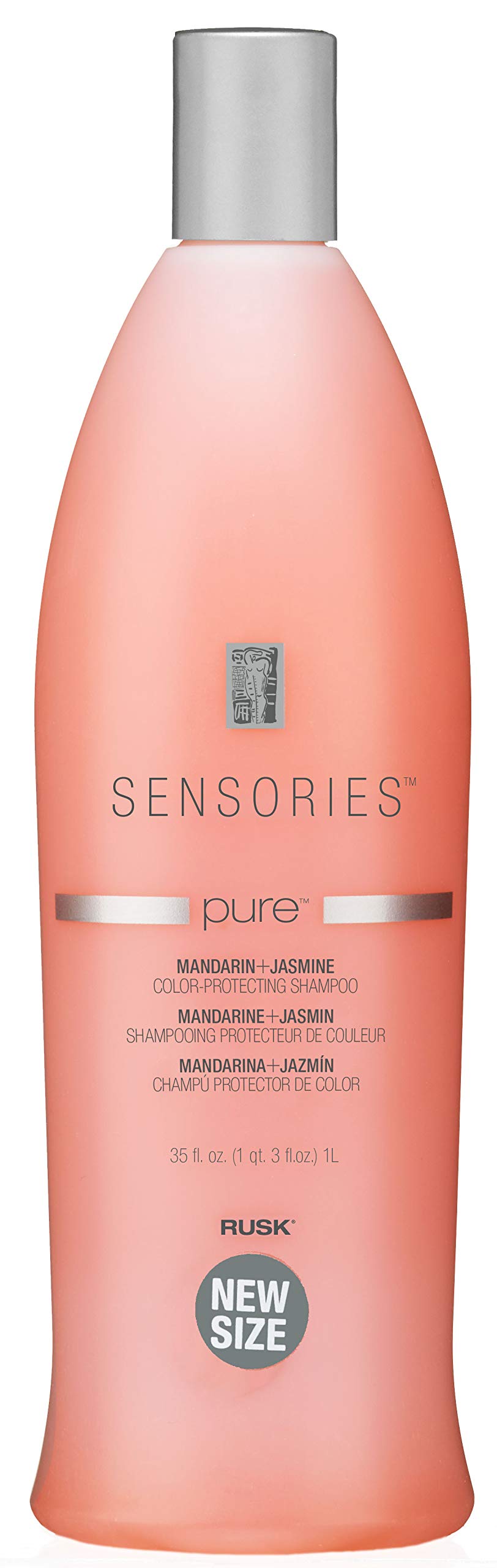 RUSK Sensories Pure Mandarin and Jasmine Vibrant Color Shampoo, 35 fl. oz., Sky Blue