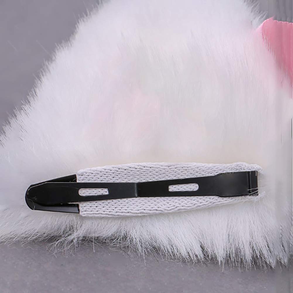 Cute Cat Ears Hair Clips Pins Hairpin Anime Lolita Cosplay Headwear Neko Cat Ears Headpiece Halloween Hair Accessories Grey Pink