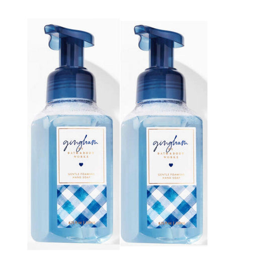 Bath and Body Works Gingham Gentle Foaming Hand Soap 8.75 Ounce 2-Pack (Gingham)