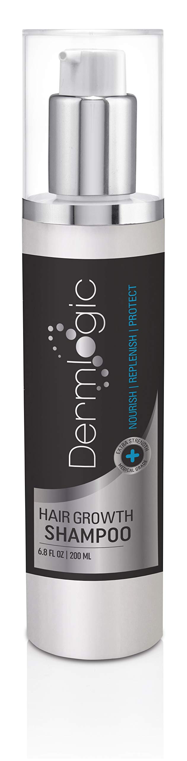 Hair Growth Shampoo-Extra Strength DHT Blocker. Stimulates & Repairs New Follicle Regrowth. Grow Stronger, Thicker, Fuller, Longer, Healthier Hair. For Men & Women with No Side Effects