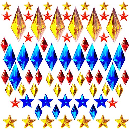Neva Nude Crystal Creations Superhero Sparkle 150 Loose Assorted Crystals Ready to WEAR Face Jewels- Waterproof!