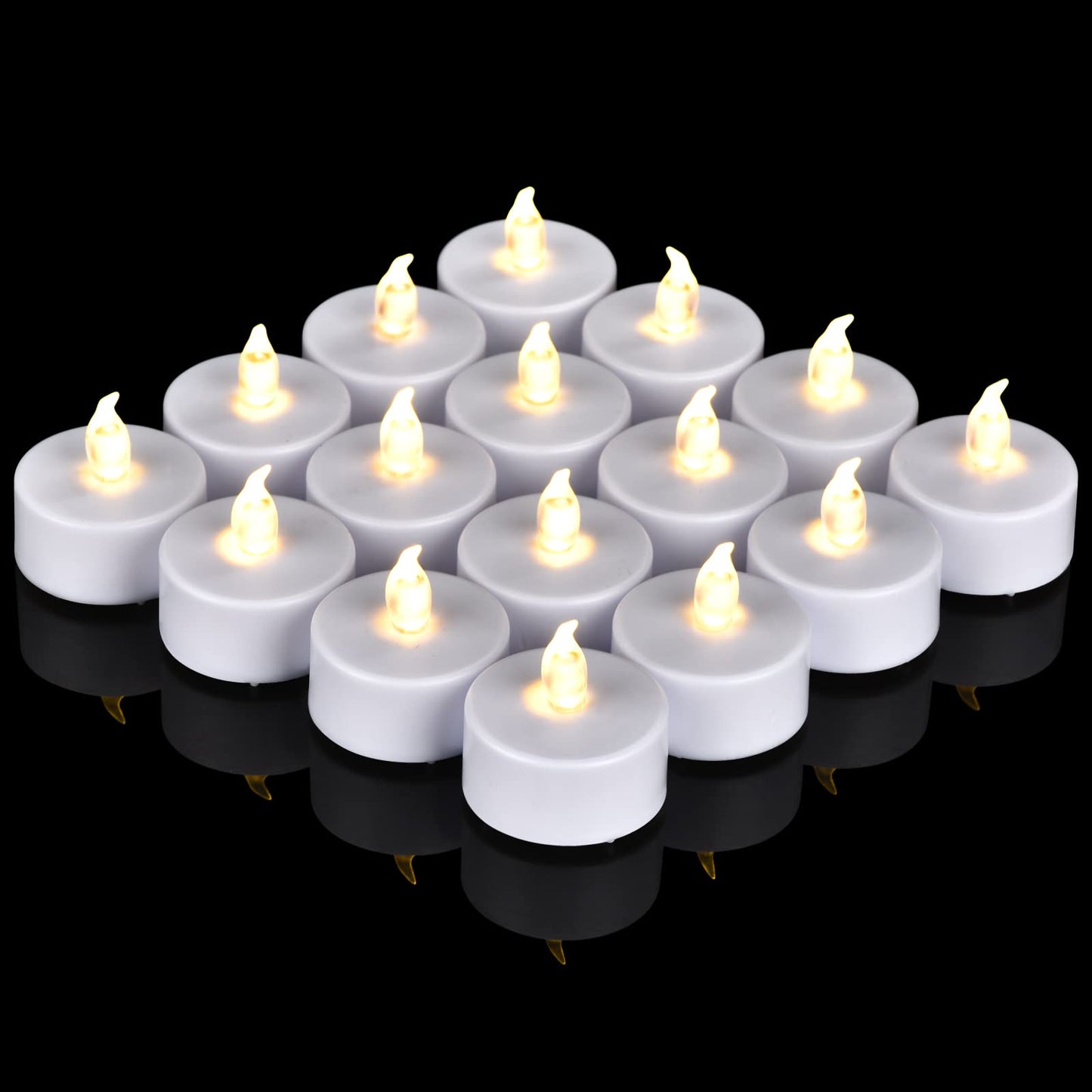 Flameless Tea Lights Candles, LED Battery Operated Electric Votive Fake Candles Realistic Flickering and 200+ Hours Long Lasting Bright for Celebrations Festivals (150 Pack, White)