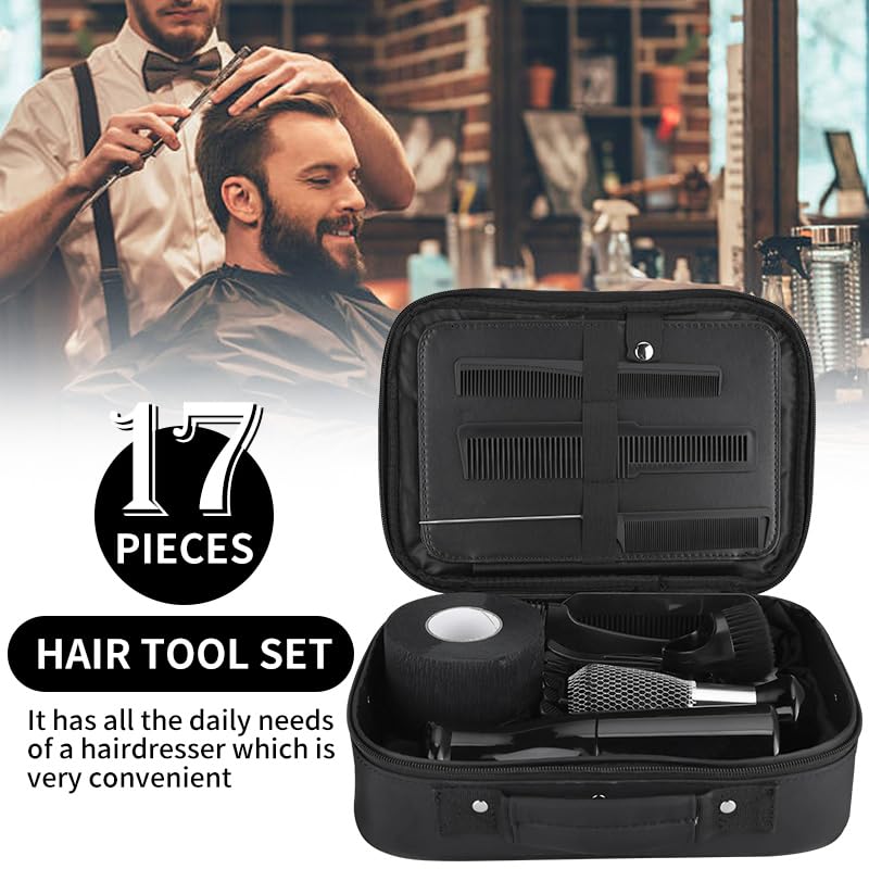 17-Piece Professional Hair Cutting Scissors Kit with Thinning Shears & Case