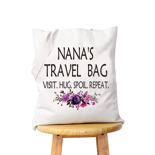 WCGXKO Nana Gift Nana Birthday Mother’s Day Gift Grandma Cosmetics Bag Toiletry Bag for Traveling (NANA'S TRAVEL tote)