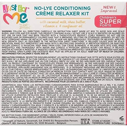 Just For Me Children's No-Lye Relaxer Kit with Conditioning Creme